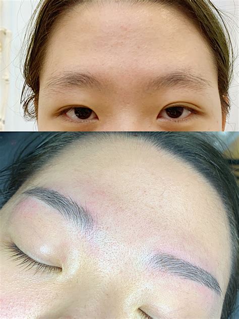 纹眉图片温柔女生头像