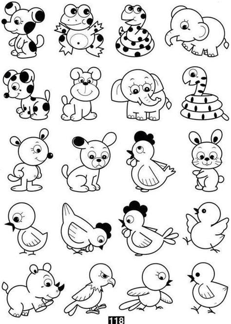 50种小动物的可爱简笔画 50种小动物的可爱简笔画图片 - 抖兔教育