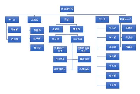 学生组织架构图
