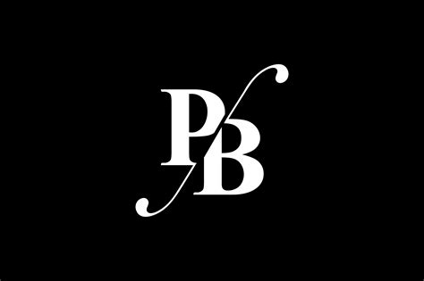 Lettre initiale PB Logo Design Vector Modèle. PB LETTRE Logo Design ...