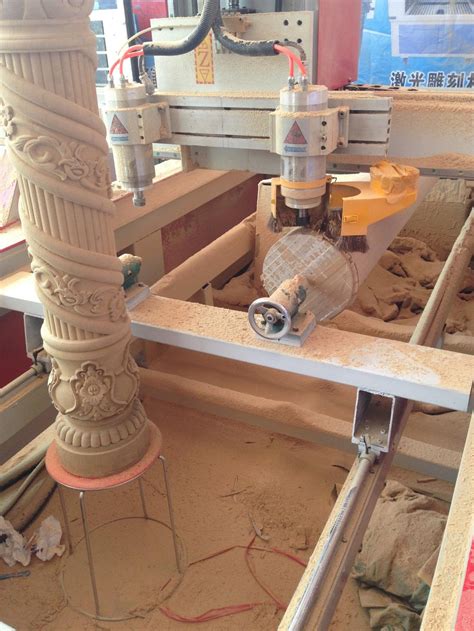 山西木工1530水烟筒一拖四立体雕刻机线条工艺品实木家具圆柱雕刻-阿里巴巴
