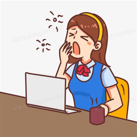 犯困的动漫图片