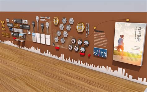 文化墙设计3D效果图|三维|展览|品一设计工作室 - 原创作品 - 站酷 (ZCOOL)