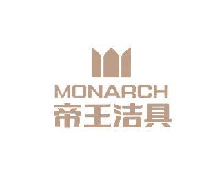 帝王洁具(Monarch)标志Logo设计含义，品牌策划vi设计介绍