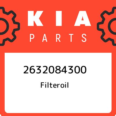 2632084300 Kia Filteroil 2632084300, New Genuine OEM Part | eBay