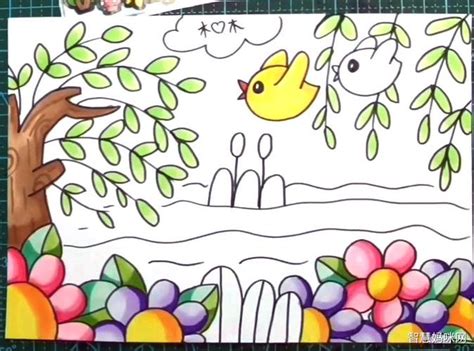 关于春天的简笔画及(关于春天的,简笔画) | 抖兔教育
