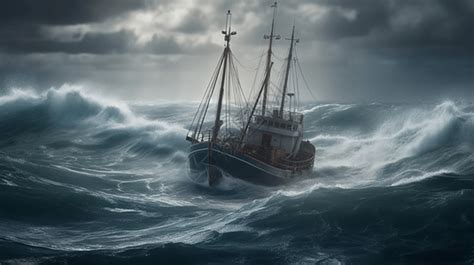 狂风怒号的海洋高清图片下载-正版图片600459478-摄图网