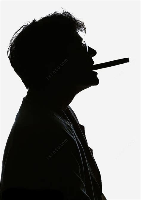 抽烟男人黑白照jpg格式图片下载_熊猫办公