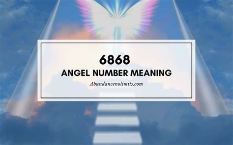 6868 Angel Number Meaning & Symbolism