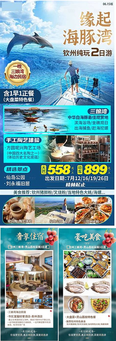 钦州海豚旅游海报PSD广告设计素材海报模板免费下载-享设计