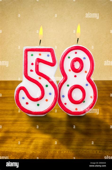 Happy Birthday fifty eight 58 year, fun celebration anniversary Stock ...