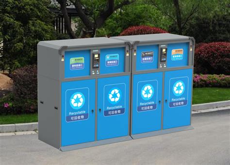 可回收物四分类收集箱 - 垃圾桶设备 - 环卫项目市场化-智能垃圾分类-固废处置-金沙田环境集团有限公司
