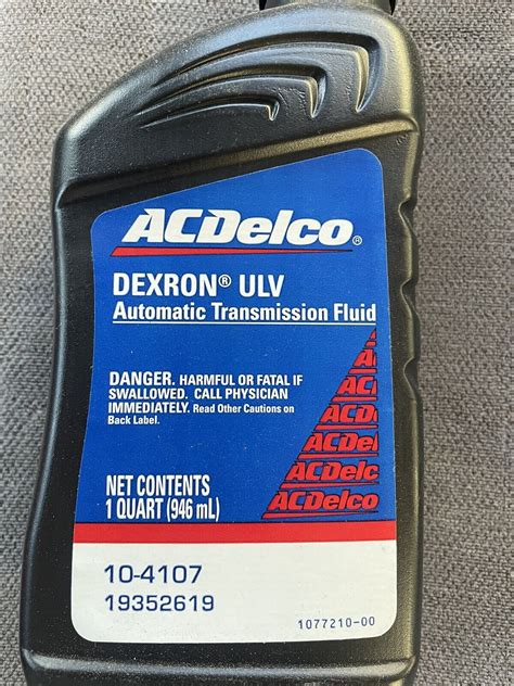 Genuine Dexron ULV Automatic Transmission Fluid - 1 qt 19352619 | eBay