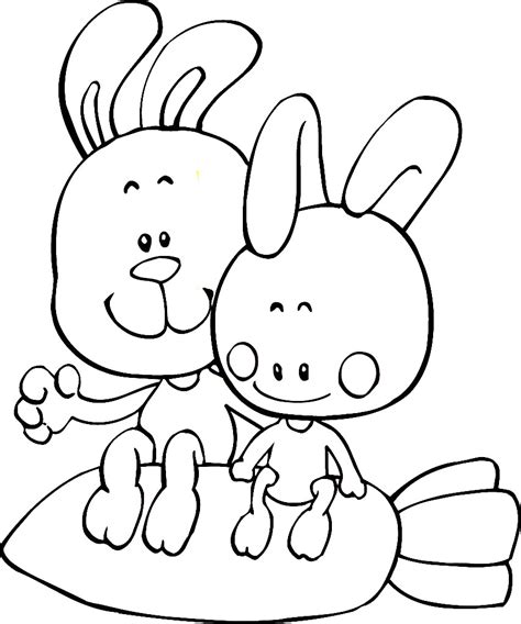 小兔子 简笔画5张_动物卡片 - 宝宝吧