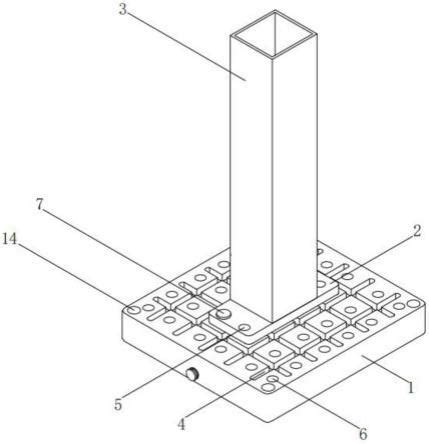 一种建筑工程施工用立柱模板固定结构的制作方法