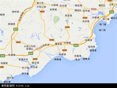惠来县地图 - 惠来县卫星地图 - 惠来县高清航拍地图