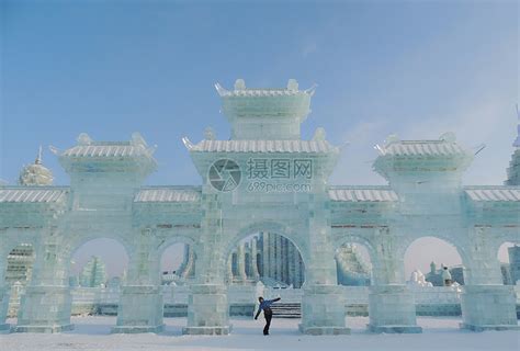 哈尔滨冰雪大世界高清图片下载-正版图片501164187-摄图网