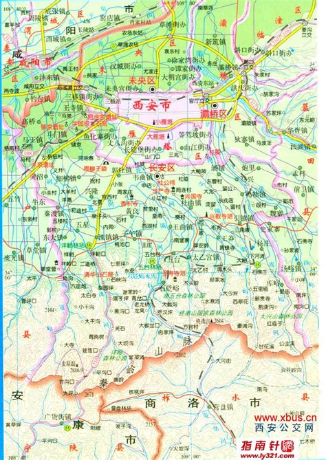 陕西西安长安区交通地图|陕西西安长安区交通地图全图高清版大图片|旅途风景图片网|www.visacits.com