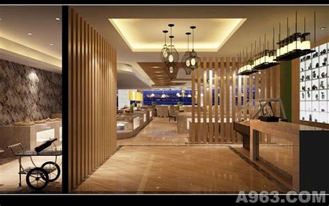 四川巴中自助餐厅室内设计 - 餐饮空间 - 张涵设计师事务所设计作品案例