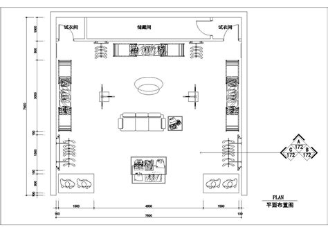 服装店平面图_建筑设计_土木在线