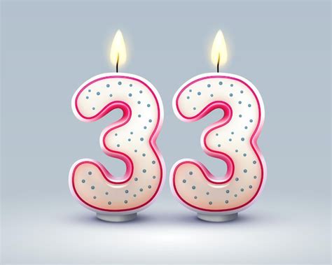 Premium Vector | Happy birthday years 33 anniversary of the birthday ...