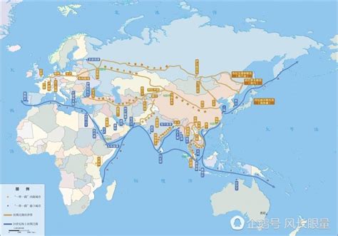 一带一路路线图图片