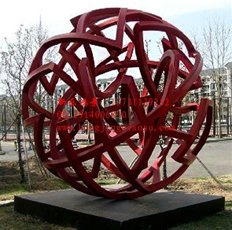 不锈钢景观球镂空雕塑-建材网