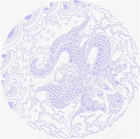紫色龙非主流头像