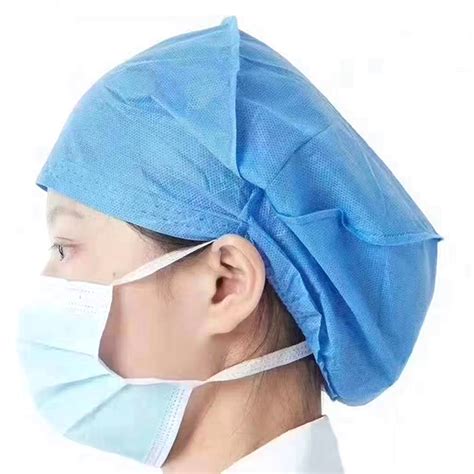 手术帽蓬蓬款医生护士医用手术室帽子实帽可加纽扣#keyWords#-阿里巴巴