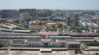 河南许昌城市风光交通建筑高楼航拍摄影图-包图企业站