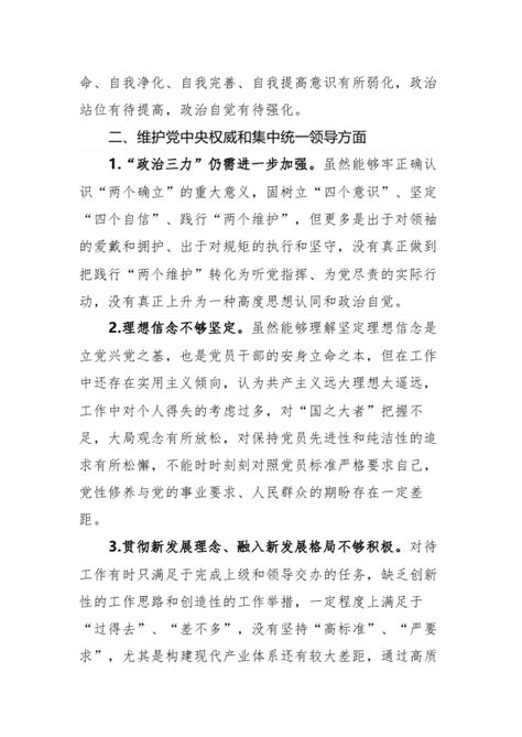 2023年度专题民主生活会、组织生活会对照检查、批评和自我批评意见汇总（6个方面25条） - 范文大全 - 公文易网