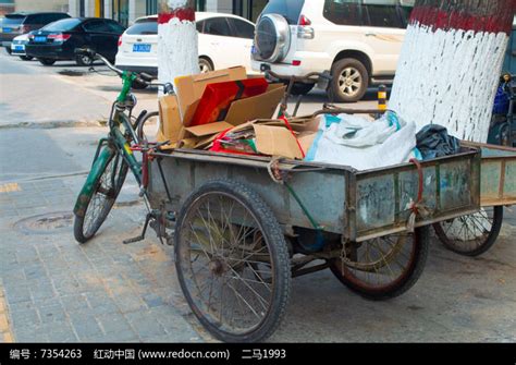 收破烂的三轮车高清图片下载_红动中国