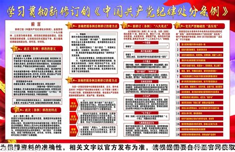 大气新修订纪律处分条例展板图片_展板_编号10336351_红动中国