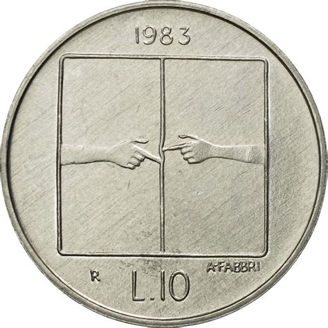 #435746 Monnaie, San Marino, 10 Lire, 1983, Rome, SPL, Aluminium, KM ...