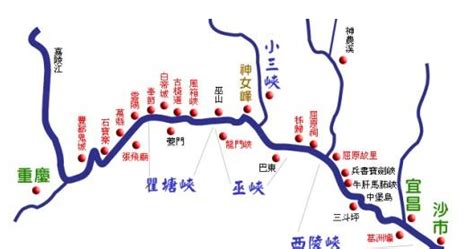 长江三峡导游图 - 中国旅游地图 - 地理教师网