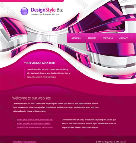 英文网站设计psd文件设计图__英文模板_ web界面设计_设计图库_昵图网nipic.com