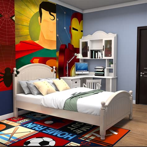 美式田园风儿童房卧室 美丽小世界 - 斑马设计设计效果图 - 每平每屋·设计家