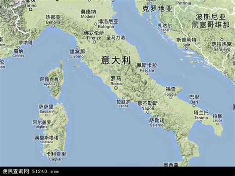 意大利地图 - 意大利卫星地图 - 意大利高清航拍地图