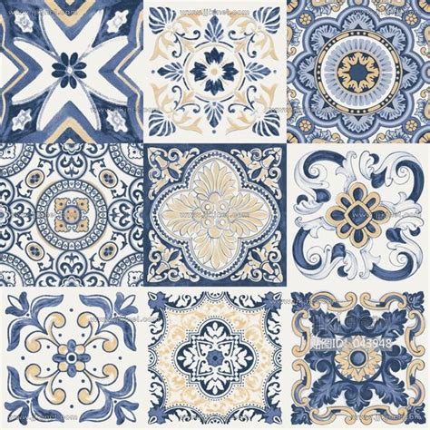 欧式地中海花纹瓷砖 (6)材质贴图下载-【集简空间】「每日更新」
