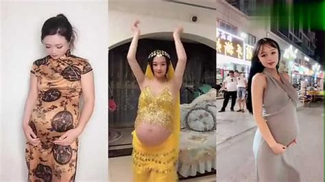 第一次见孕妇穿旗袍！肚子这么大了！还是依然抵挡不住她的美！_腾讯视频