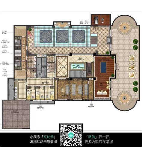 QH2035现代风格农村自建房设计图二层平顶带阳台别墅设计图纸简单经济型 - 青禾乡墅科技