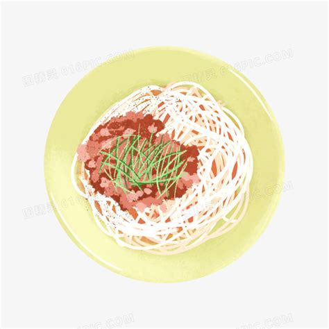 手绘炸酱面图片
