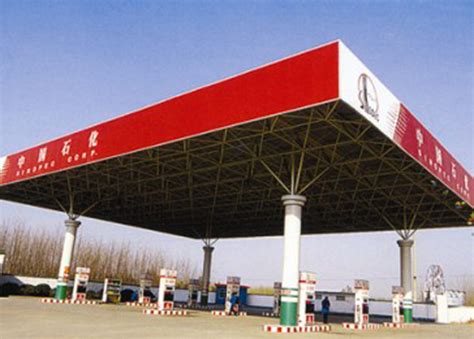 加油站网架产品系列展示__云南恒久钢结构工程有限公司