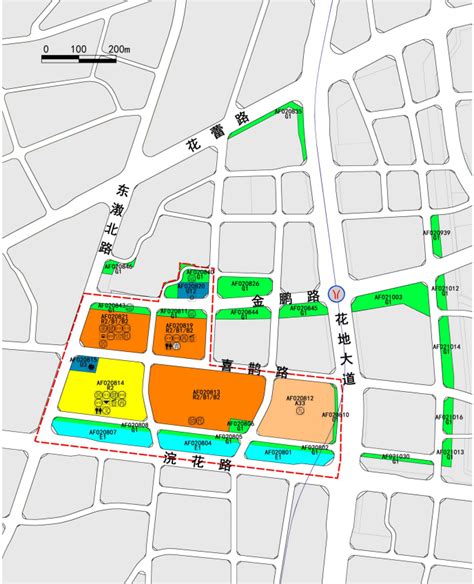 花地湾片区规划调整公示 打造城市开放空间绿轴