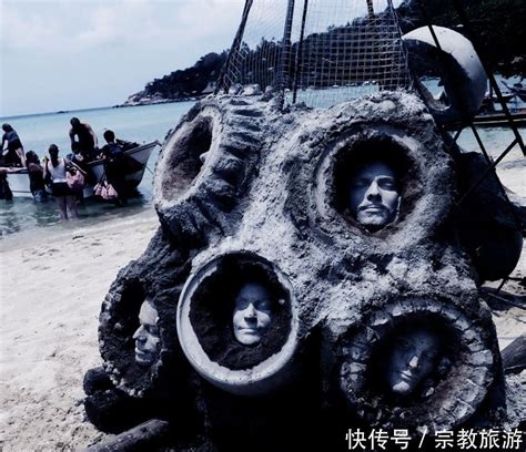 泰国最恐怖的海底，将“人脸”嵌入石头内，游客常被吓到 俗话说得好