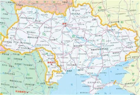 乌克兰行政示意图_国家示意图地图库_地图窝