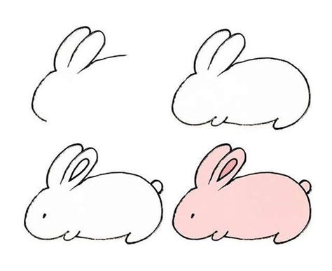 简单小兔子简笔画 - 育才简笔画