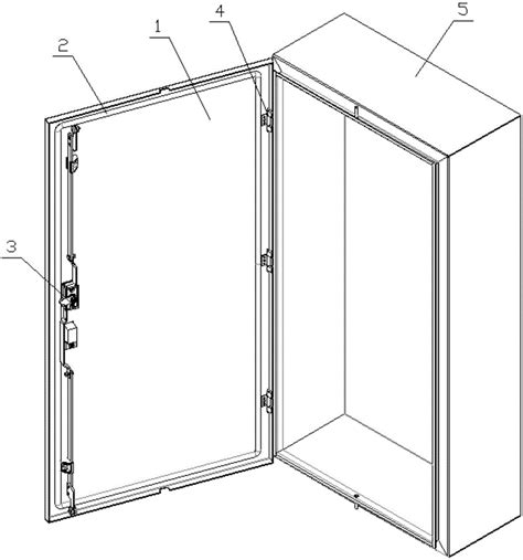 一种电气柜防水柜门组件的制作方法