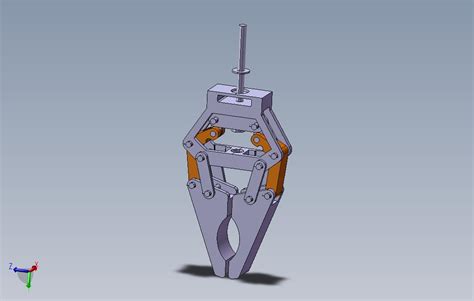 4爪夹持器机械爪3D模型图纸 Solidworks设计 – KerYi.net