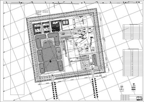河北省某长城总平面布置CAD地面设计图_会议室_土木在线